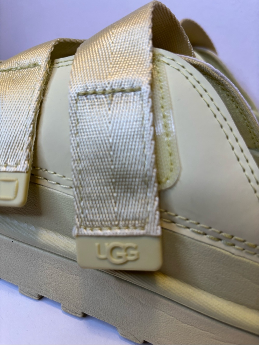 UGG women’s goldenglow green Yellow Slide Sandals 8 - Picture 4 of 10